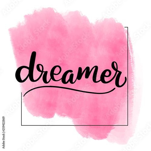 brush lettering dreamer
