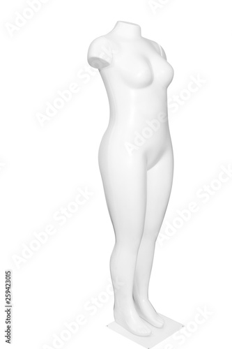 Gloss color mannequin isolated