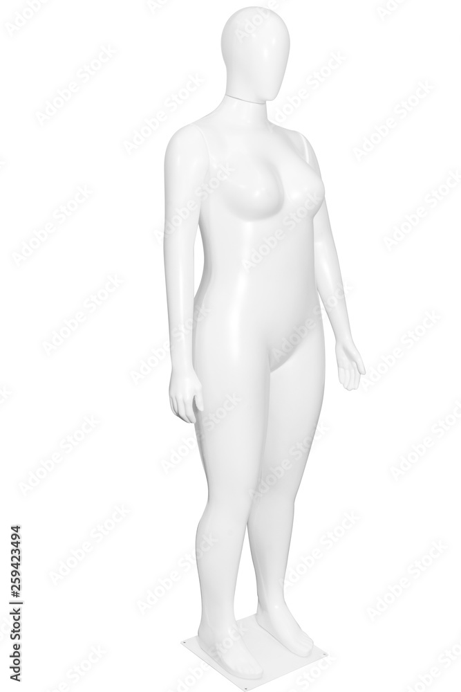 Gloss color mannequin isolated