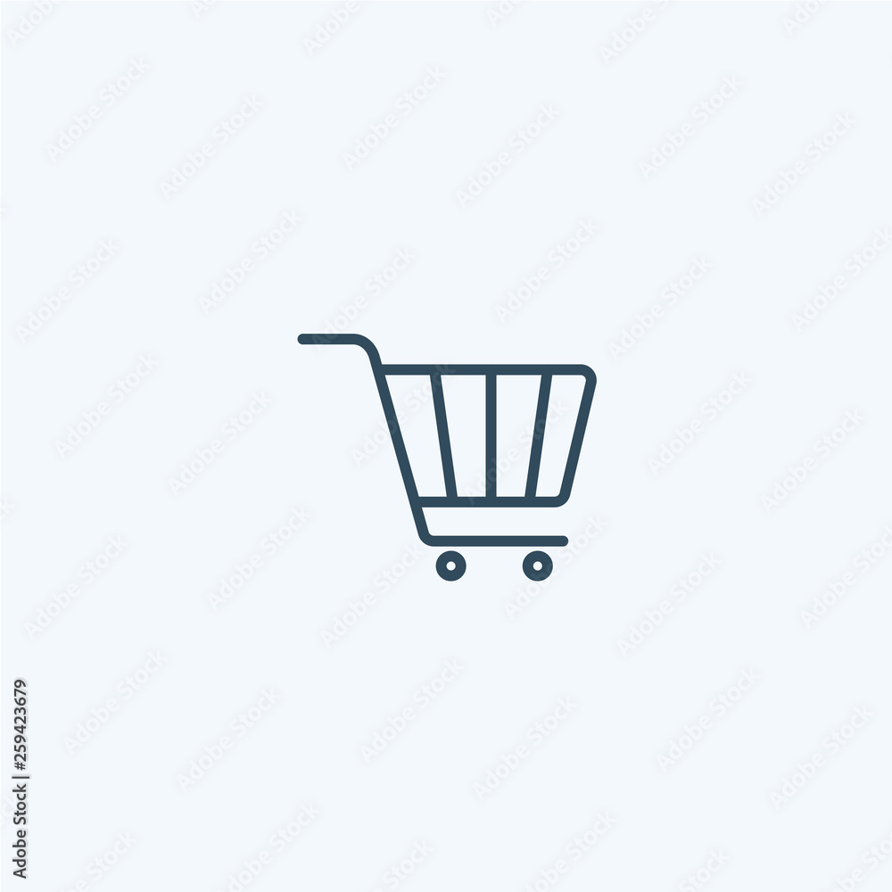 Shopping cart icon. sale, buy, store, market, basket, commerce vector sign Shopping cart icon. sale, buy, store, market, basket, commerce vector sign