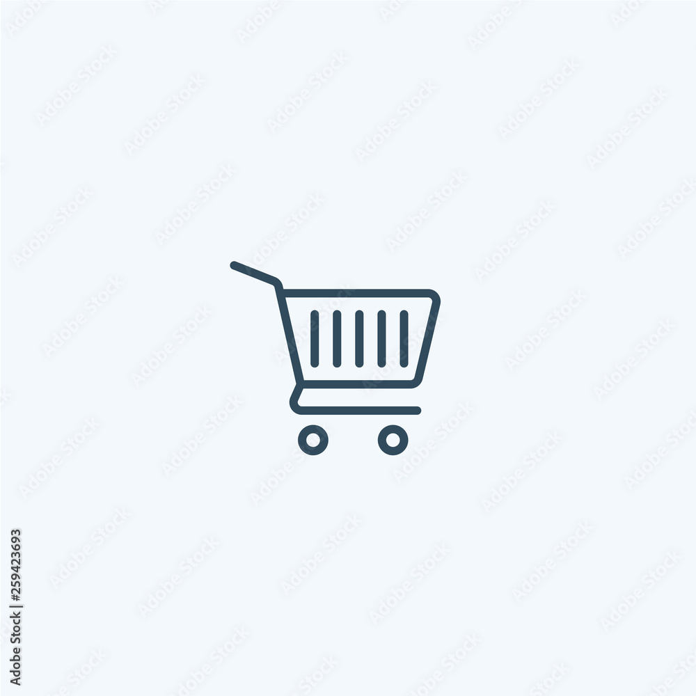 Shopping cart icon. sale, buy, store, market, basket, commerce vector sign Shopping cart icon. sale, buy, store, market, basket, commerce vector sign