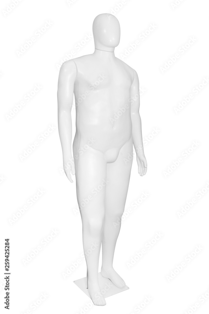 Gloss color mannequin isolated