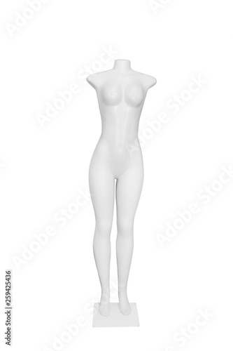 Gloss color mannequin isolated