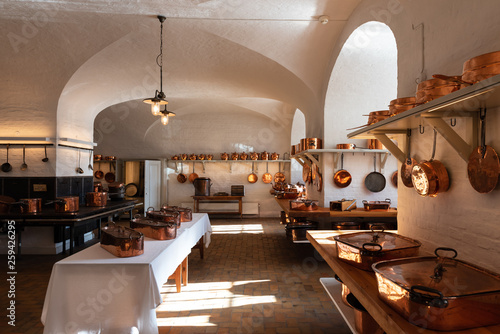 Antique kitchen for professional use