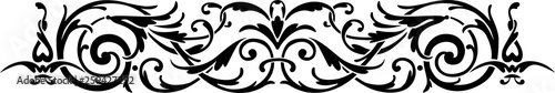 Floral ornament stencil