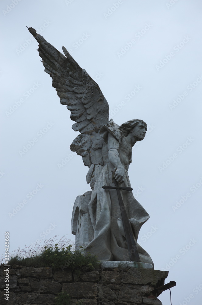 Guardian angel of Comillas graveyard, Cantabria