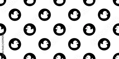 duck rubber seamless pattern vector ducky polka dot scarf isolated cartoon illustration bird bath shower repeat wallpaper tile background