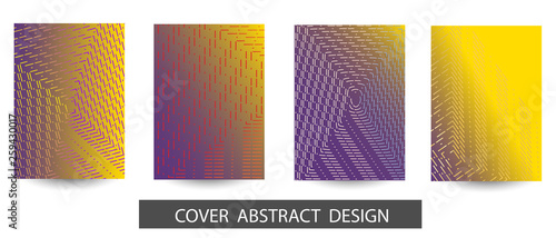 Abstract minimal geometric background. Geometric pattern with trendy gradient texture. For printing on covers, banners, sales, flyers. Modern design. Vector. EPS10