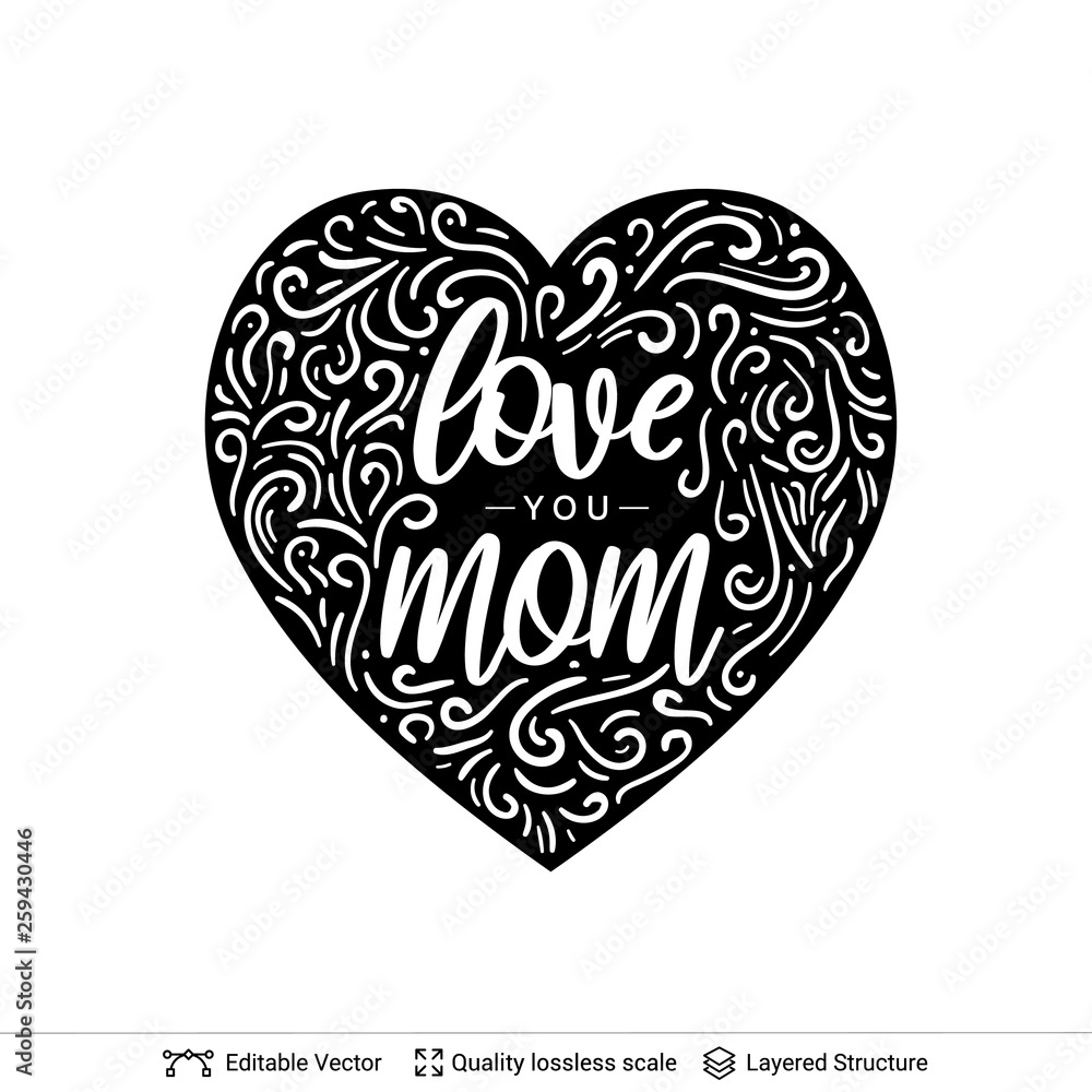 Happy Mother's Day greeting text black on white.