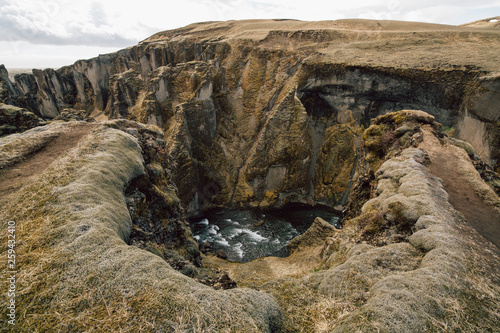 Fjaðrárgljúfur canyon in Iceland