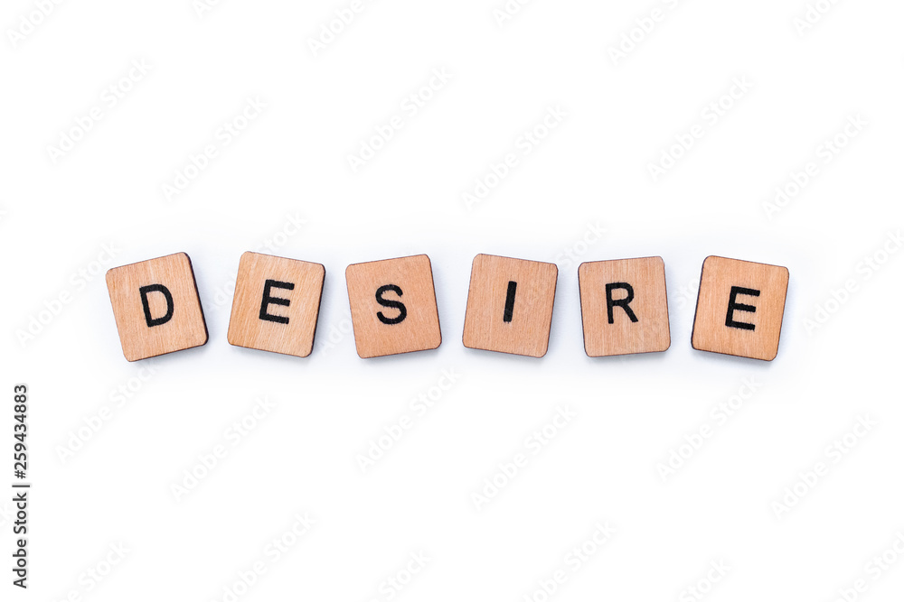 The word DESIRE The word DESIRE