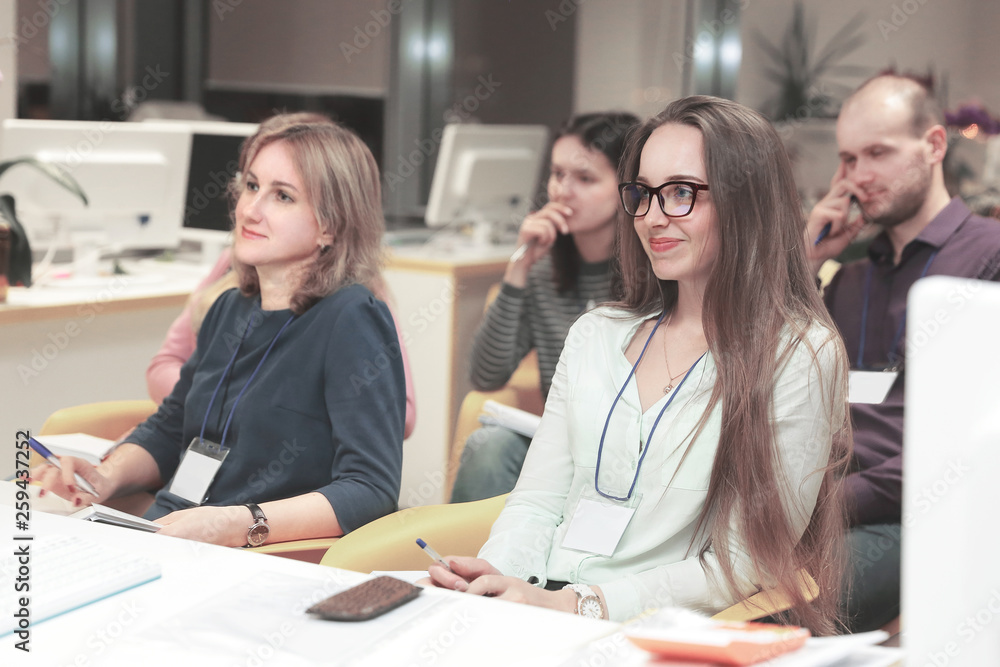 group of business people at the workshop