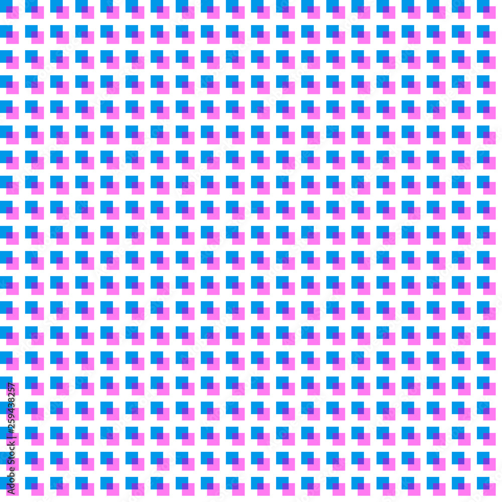Anaglyph effect. Seamless pattern. Blue and lilac. Anaglyph effect. Seamless pattern. Blue and lilac.