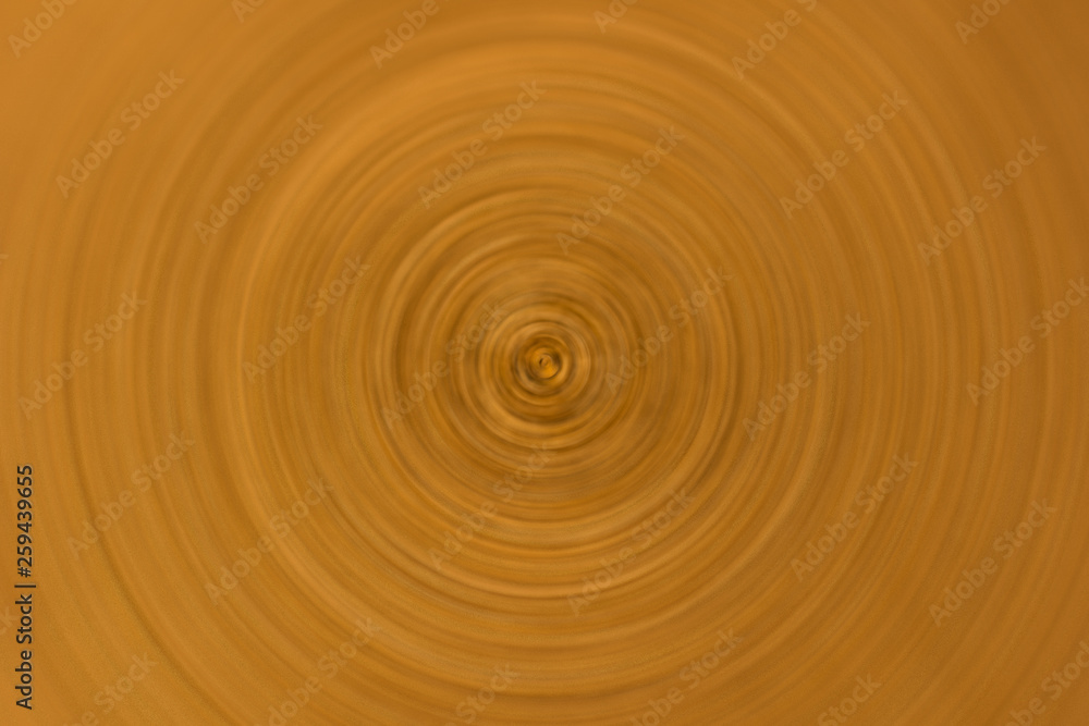 Obraz premium brown yellow coffee colors abstract graphic design concept of circle shape fuzzy movement waves surface