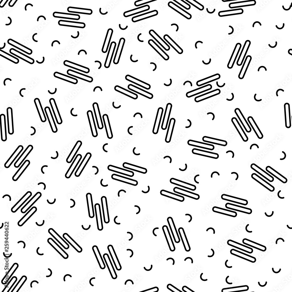 Memphis pattern background. Summer fun abstract isolated backdrop. Contemporary seamless graphics. Textile design style. Geometric fashion and wallpaper. Universal decorative. Vector Memphis pattern background. Summer fun abstract isolated backdrop. Contemporary seamless graphics. Textile design style. Geometric fashion and wallpaper. Universal decorative. Vector