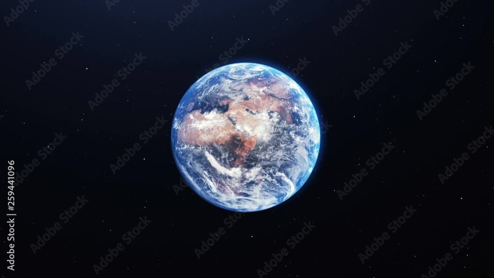 Beautiful 3d animation Planet Earth of night to day transition globe rotation surrounded by stars Beautiful 3d animation Planet Earth of night to day transition globe rotation surrounded by stars