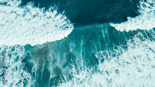 Aerial Perspective of Waves and Coastline of Great Ocean Road Australia
