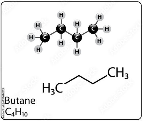 Butane Molecule Structure