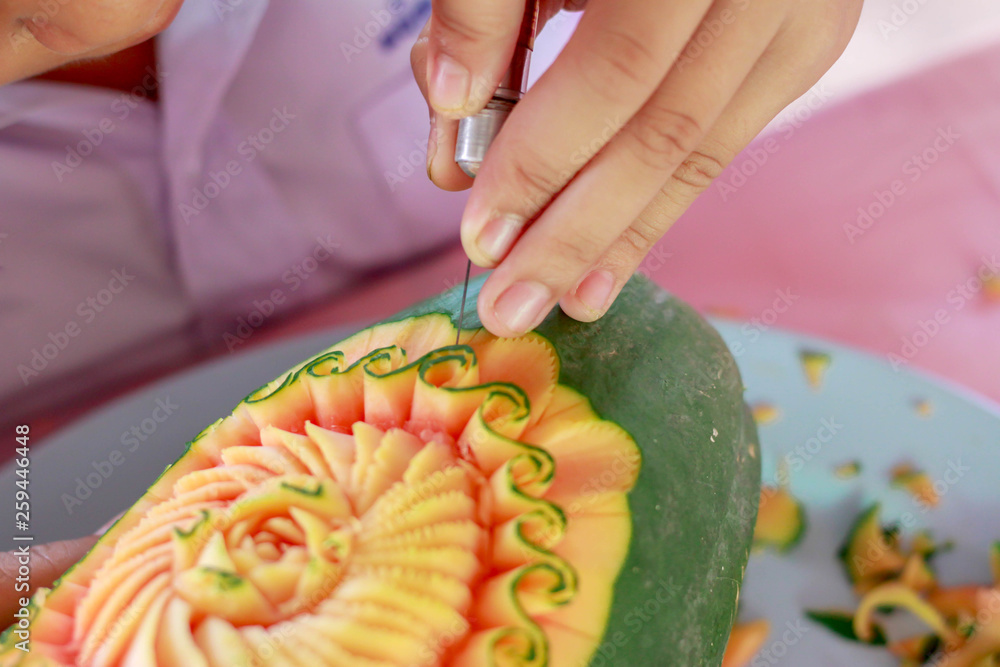 fruit carving orange