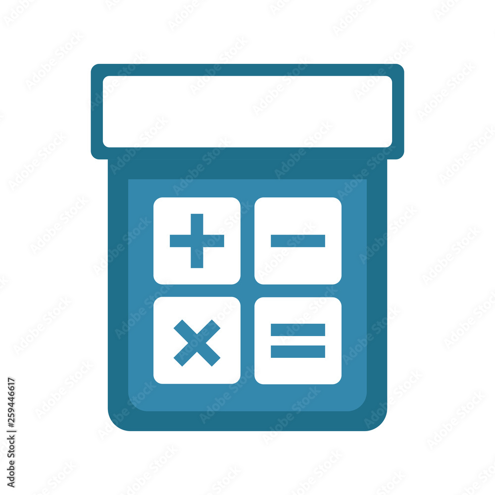 Isolated calculator icon image. Vector illustration design Isolated calculator icon image. Vector illustration design