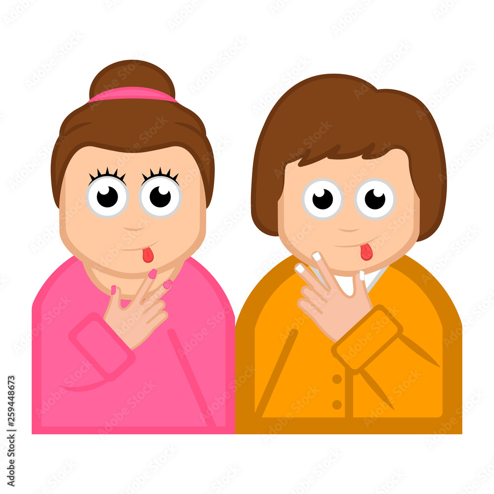 Isolated happy women image. Vector illustration design Isolated happy women image. Vector illustration design