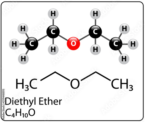 Diethyl Ether Molecule Structure