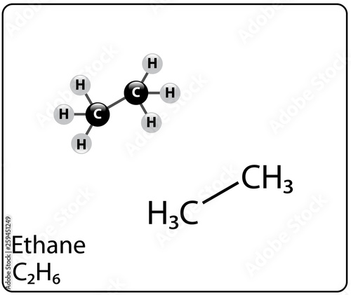 Ethane,Molecule Structure