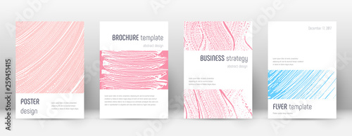 Cover page design template. Minimalistic brochure 