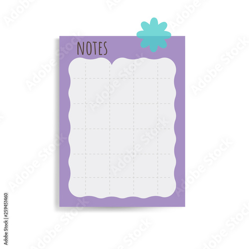 Colorful notepad