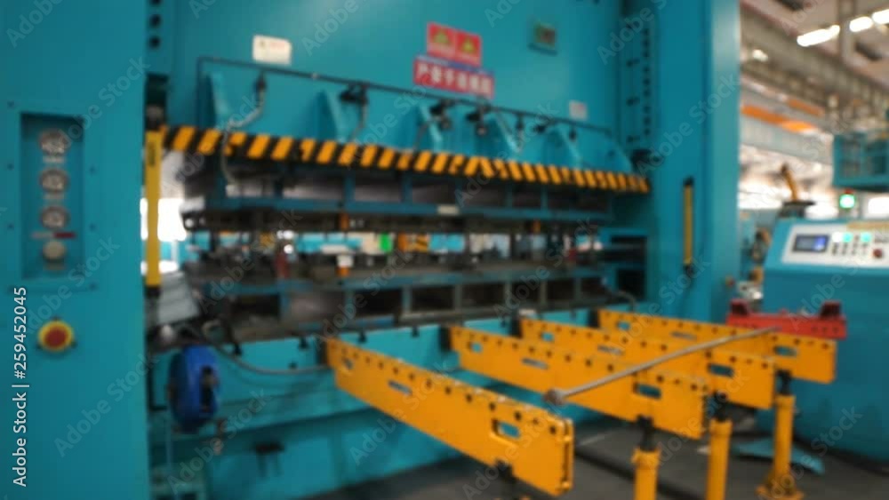 Busy scene in the factory Busy scene in the factory
