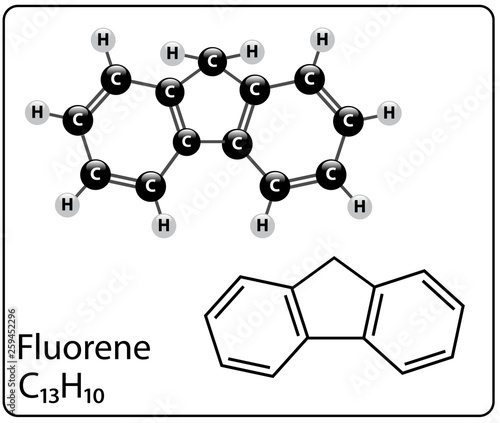 Fluorene Molecule Structure