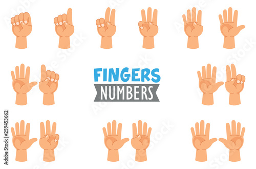 Vector Illustration Of Hand Gestures