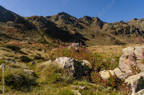Wanderroute im Parc Natural de la Vall de Sorteny, Pyraeneen, Andorra