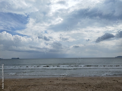 sea and cloudy sky