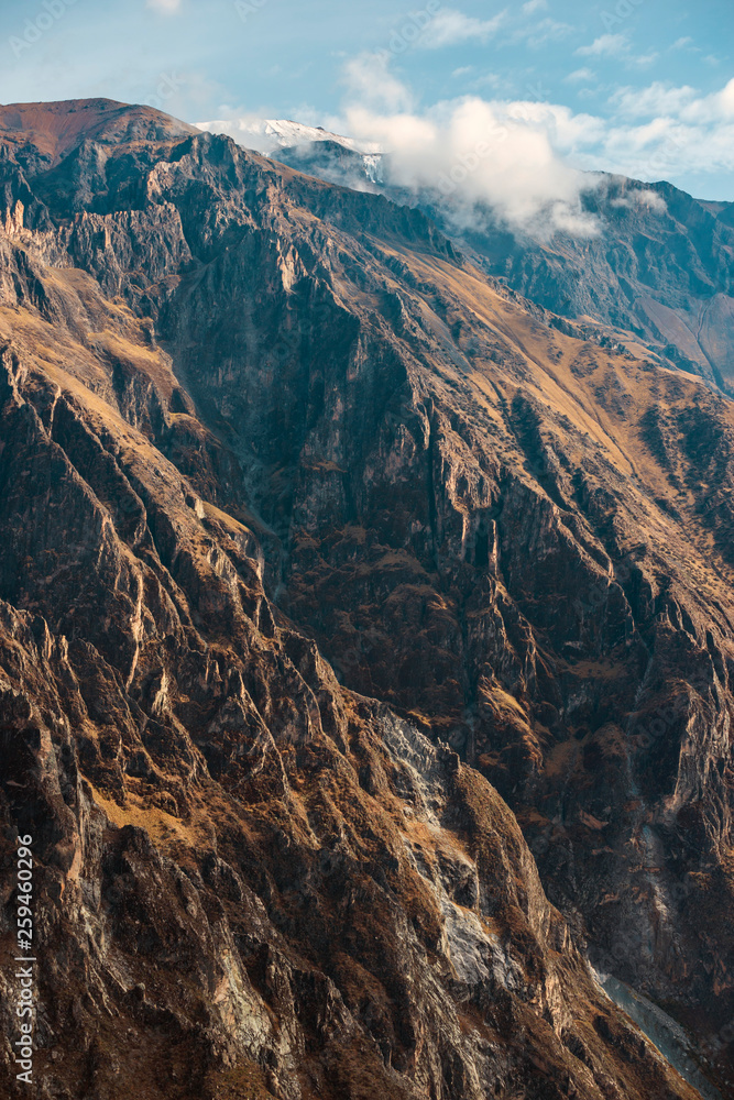 steep Andes mountains