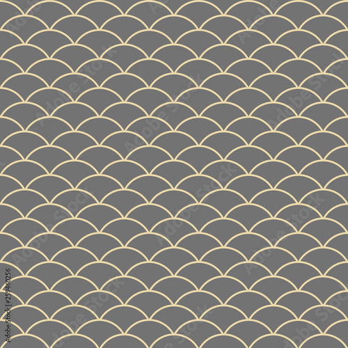 Seamless ornament. Modern wavy background. Geometric modern pattern