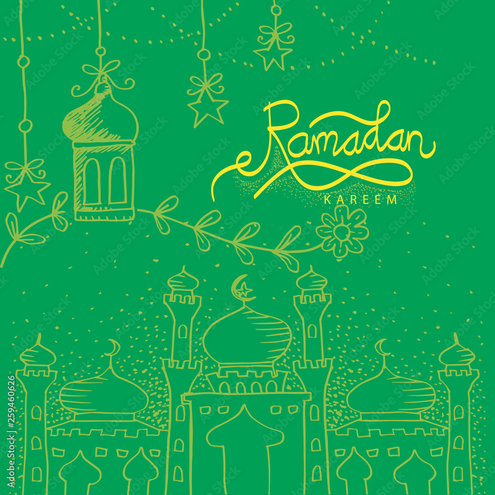 Ramadan Kareem greeting card. Ramadan Kareem greeting card.