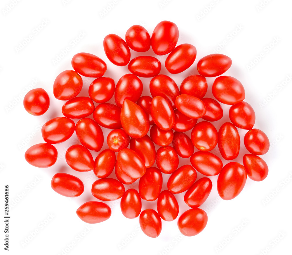 Fresh tomatoes on white background. Top view Fresh tomatoes on white background. Top view