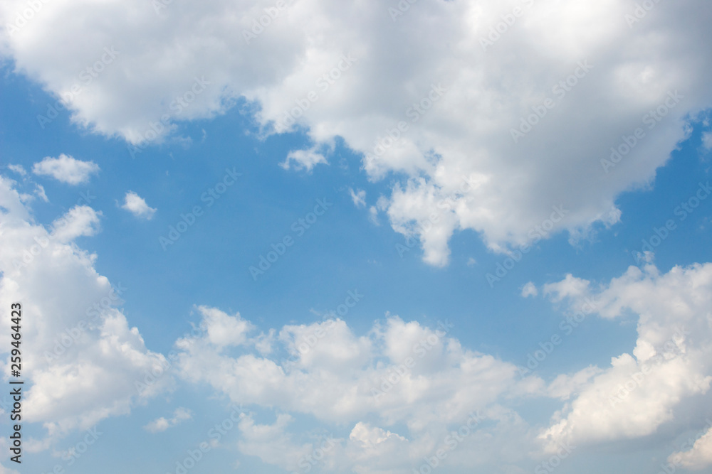 Bright blue sky with white clouds for background or wallpapers Bright blue sky with white clouds for background or wallpapers