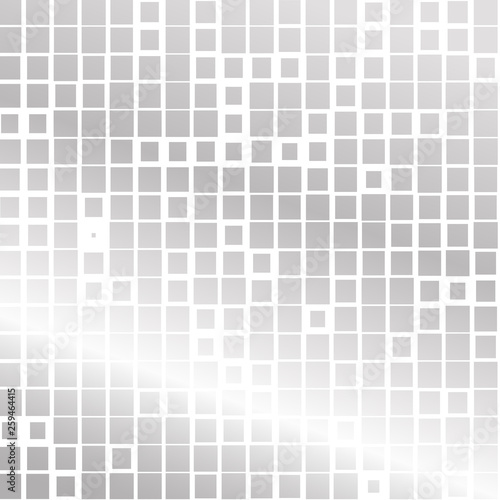 Modern background of gray squares and a glow 
