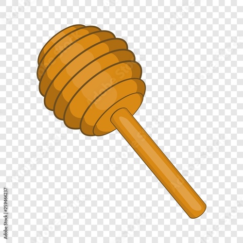 Stick for honey icon in cartoon style isolated on background for any web design 
