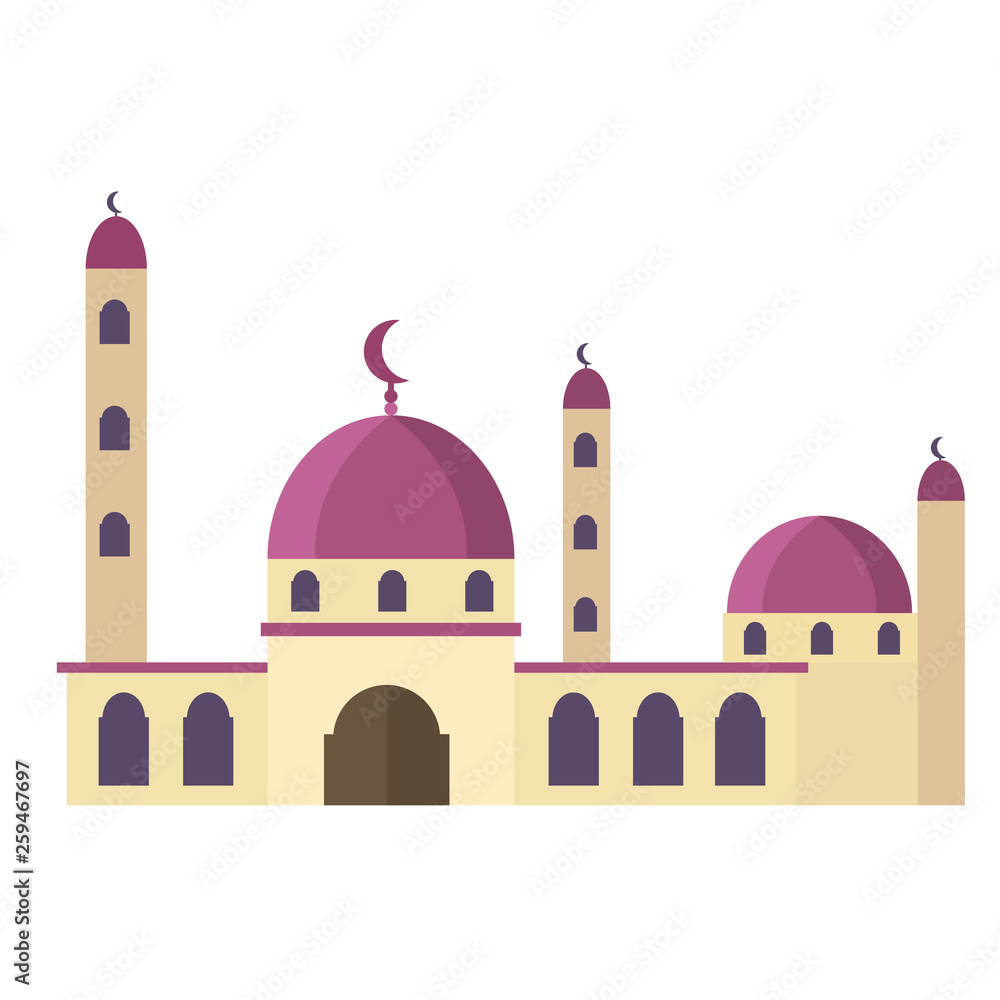 illustration mosque background template illustration mosque background template