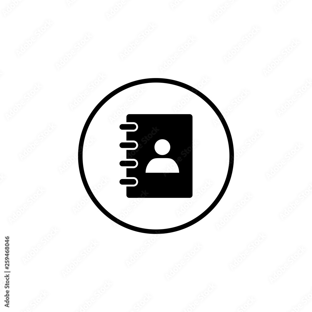 Address book symbol icon vector illustration. address phone book icon Address book symbol icon vector illustration. address phone book icon