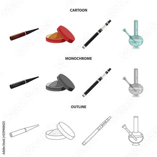 Vector design of refuse and stop logo. Collection of refuse and habit stock symbol for web.