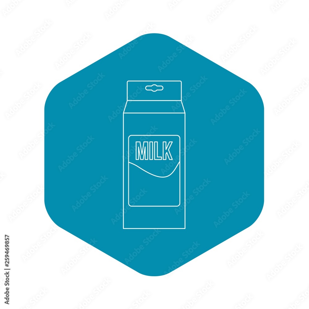 Milk icon. Outline illustration of milk vector icon for web Milk icon. Outline illustration of milk vector icon for web