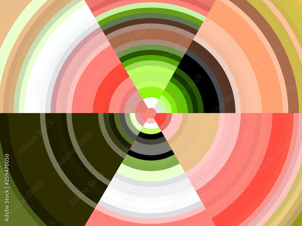 Fototapeta premium Circle abstract background, colorful hypnotic design