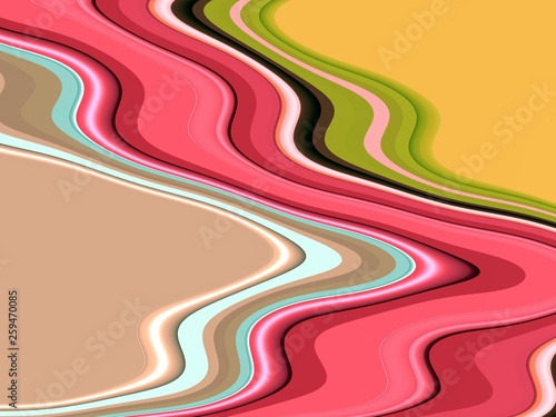 Lines in movement, vivid fluid abstract background