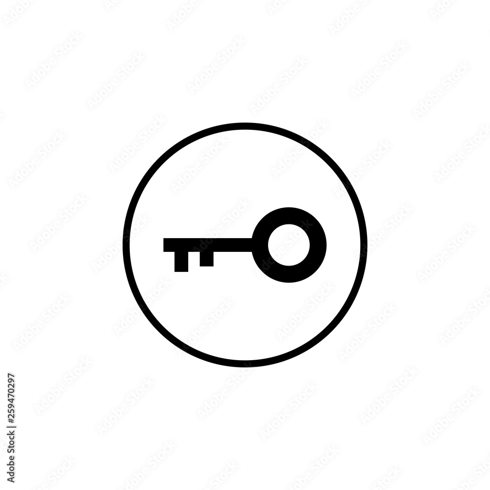 Key icon vector. Key vector icon. Key symbol for web site design Key icon vector. Key vector icon. Key symbol for web site design