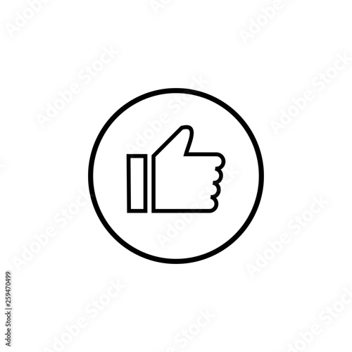 like icon vector. Thumbs up icon. social media icon. Like and dislike icon. Thumbs up and thumbs down