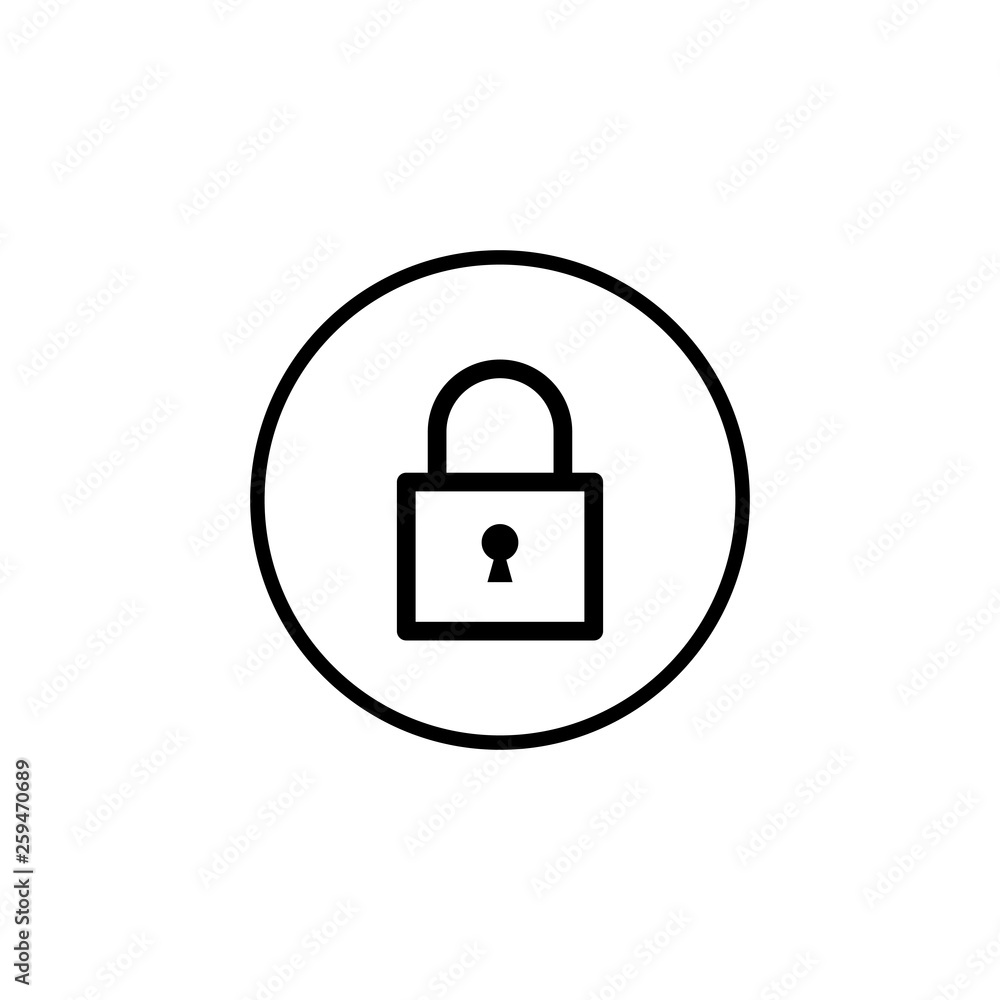 Lock icon vector. Encryption icon. Lock Icon in trendy flat style isolated. Security symbol Lock icon vector. Encryption icon. Lock Icon in trendy flat style isolated. Security symbol